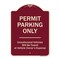 Signmission Designer Series-Permit Parking Only Unauthorized Vehicles, 24" x 18", BU-1824-9795 A-DES-BU-1824-9795 - alternate 1
